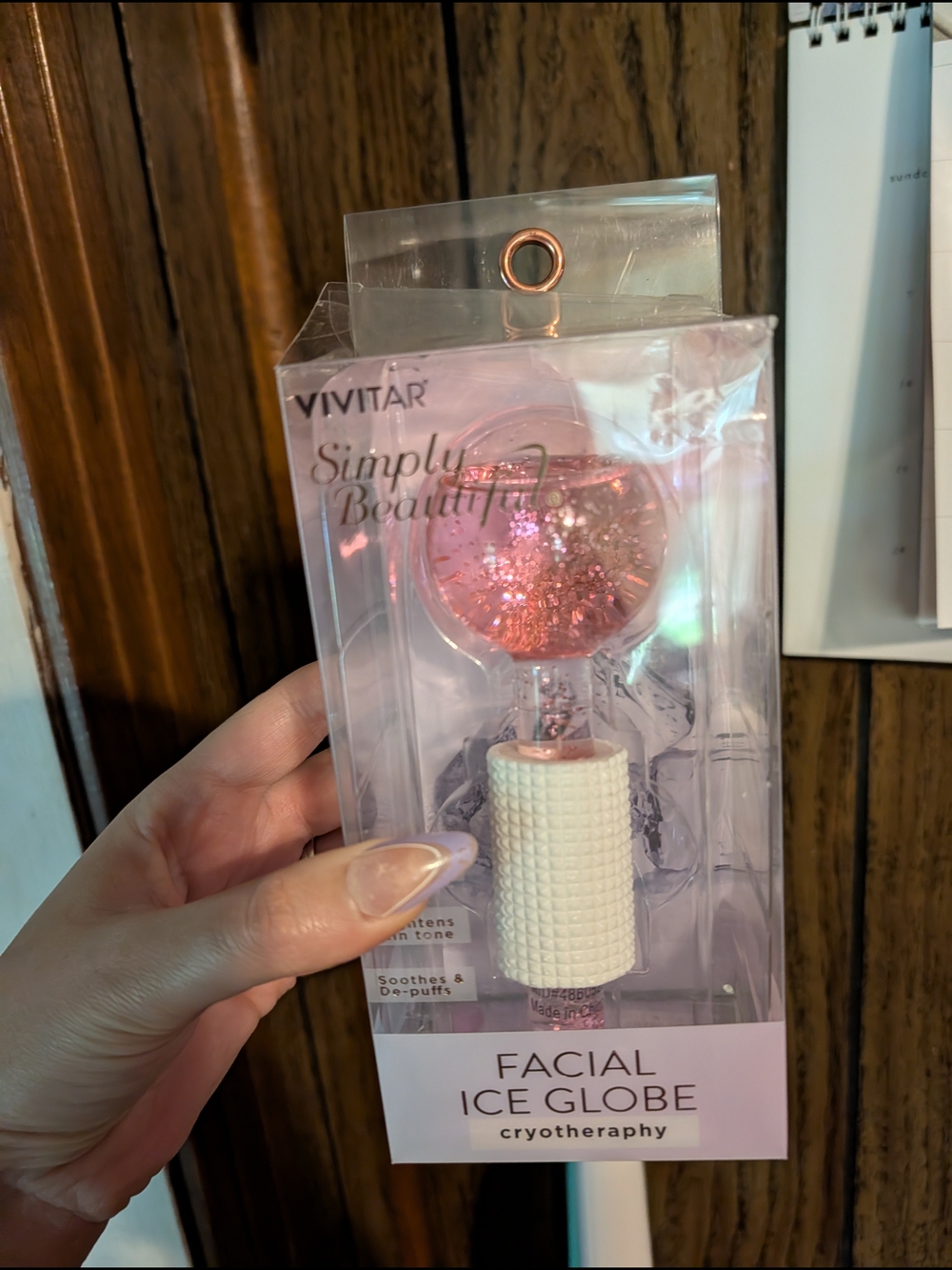 Vivitar Simply Beautiful Facial Ice Globe - Pink & White